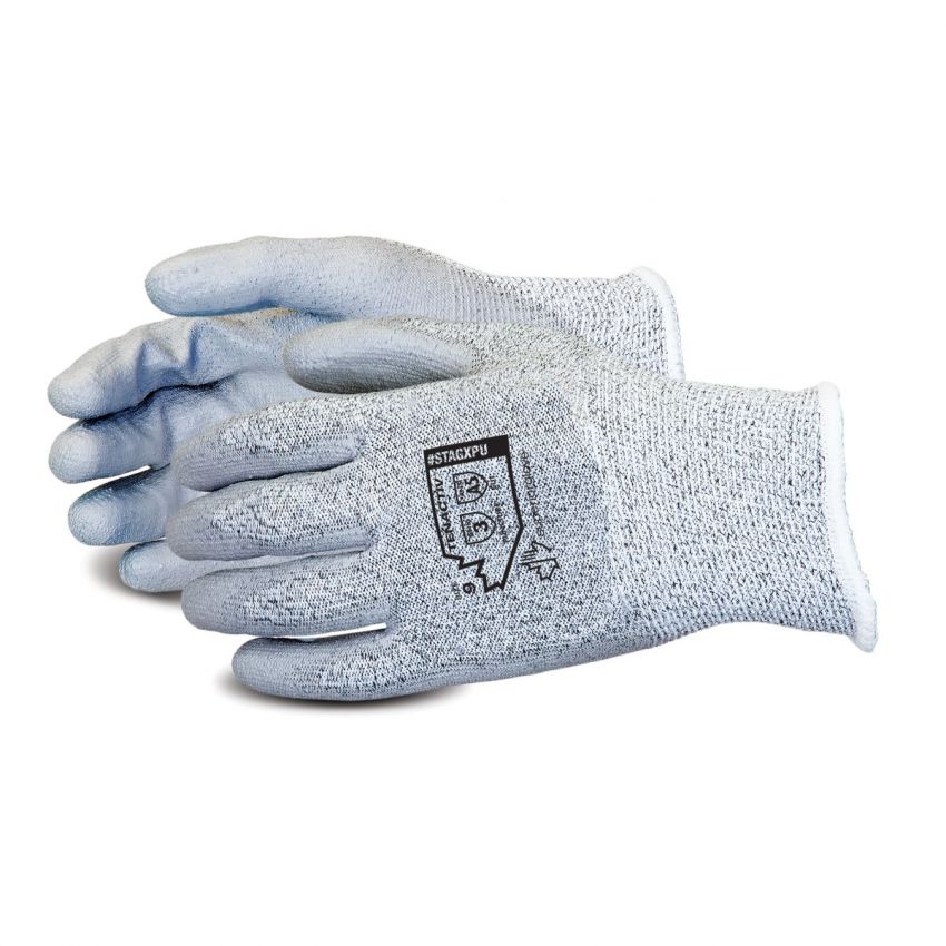 STAGXPU -  Superior Glove® TenActiv™ 13-gauge  steel/HPPE/composite filament fiber PU Coated Cut-Resistant Work Gloves